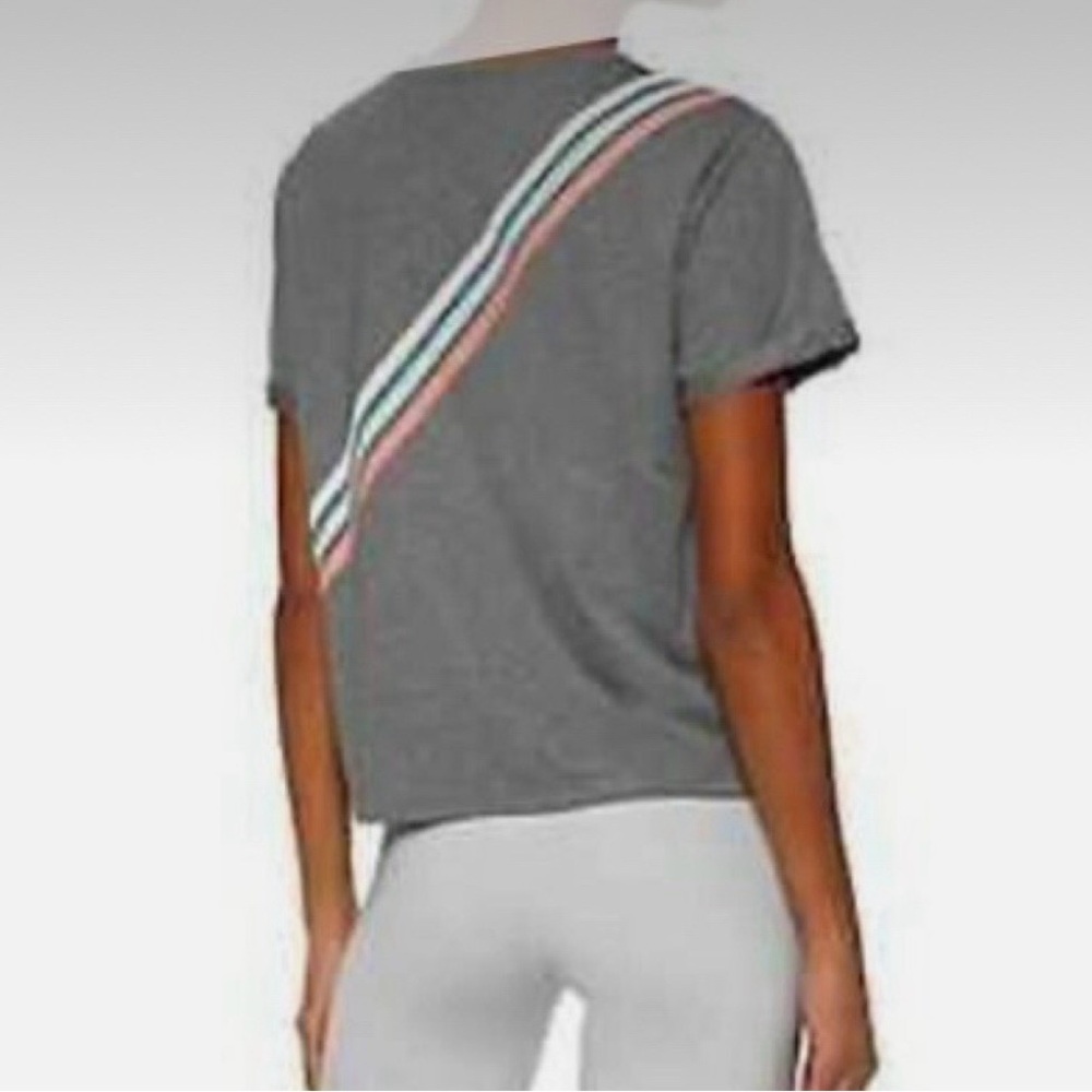 Iris & Ink Rainbow Stripe Back Tee NWT Size‎ Small